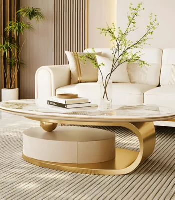 Modern Oval Coffee Table 51