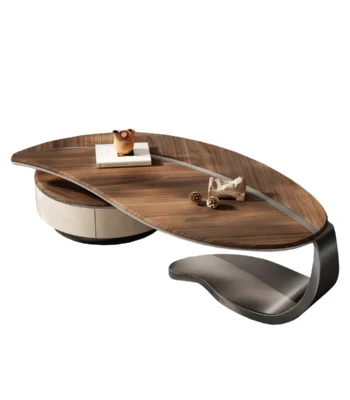Leaf Shaped Coffee Table 63"